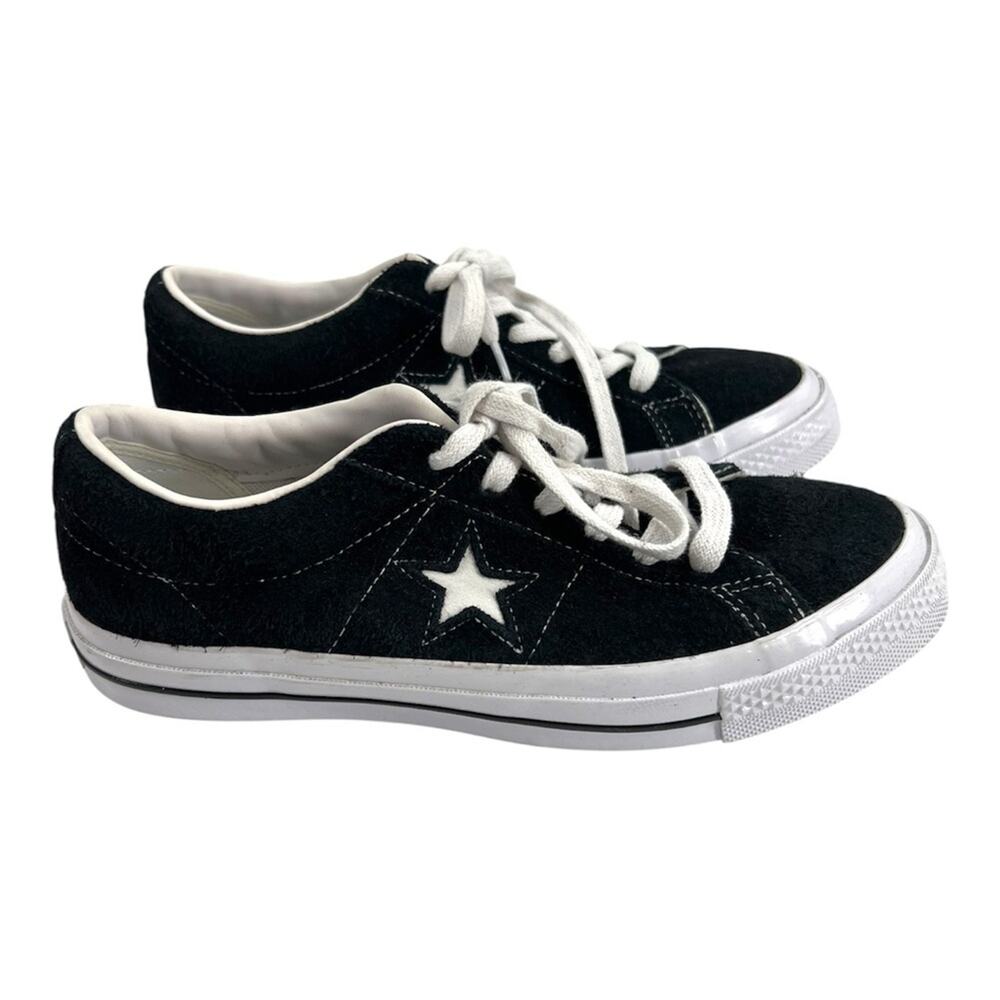 Converse One Star Ox Pro Black & White Suede‎ Skate Shoes Sz 8